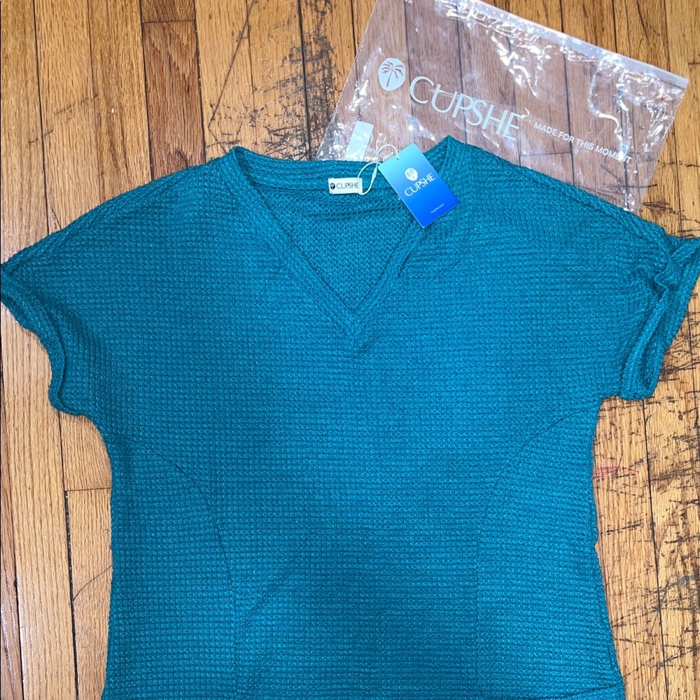 Turquoise Cupshe yachting day aqua cover up mini dress